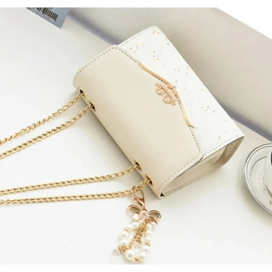 Crossbody women's bag with pendant chain Korean version ins fashion and versatile premium shoulder bag Good Vibrations