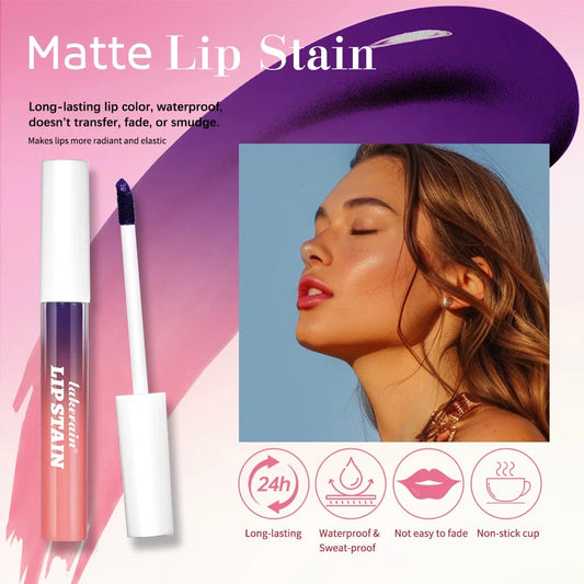 Blading Lip Gloss Peel and Stick Set Long-lasting Waterproof Pink Lip Gloss Transfer Resistant Natural Lip Gloss For Women Good Vibrations