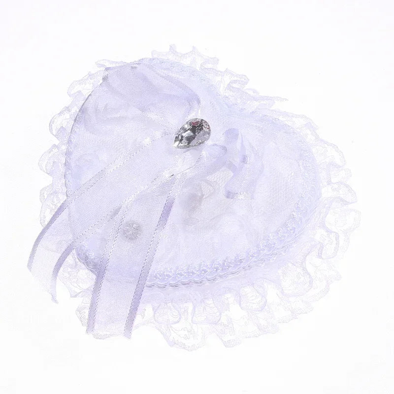 Ring Case Lightweight Ring Pillow Hand Holding Create Atmosphere Lace Ring Pillow Box Good Vibrations