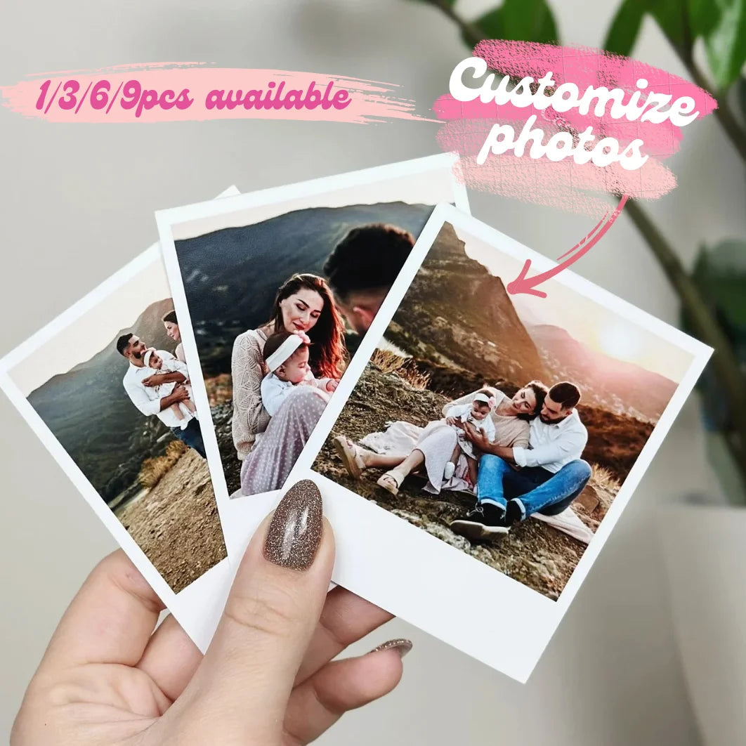1/3/6/9pcs Personalized Photobooth and Print, Custom Photo Gift,Mother's Day Gift, Anniversary Gift. Wedding Gift, Gift for her Good Vibrations