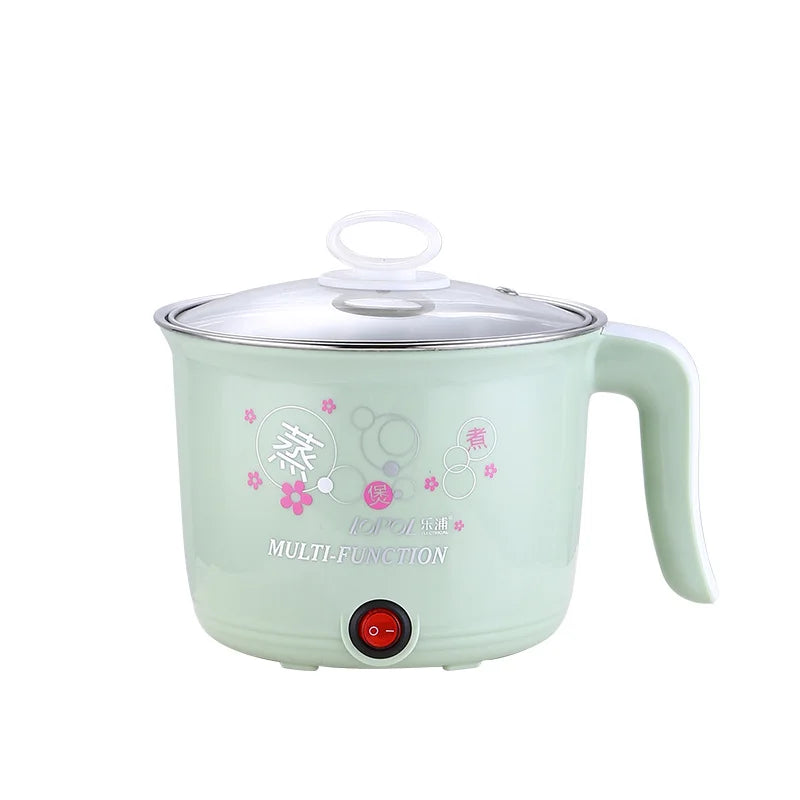 Multifunction Electric Cooker Hot Pot 1-2 People Heating Pan Multi Ramen Pot Machine Mini Rice Cook Kitchen Appliance Korea 220V Good Vibrations Adult Super Store