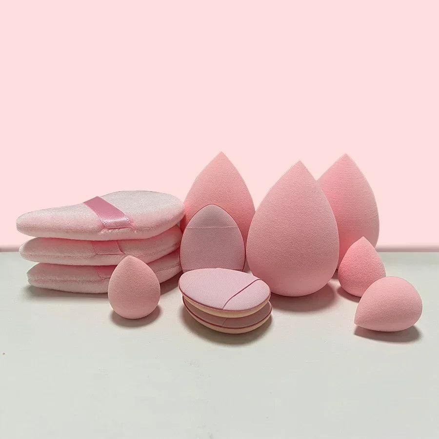 11/12Pcs Cosmetic Puff Makeup Sponge Blender Beauty Egg Foundation Sponges Powder Puff Women Make Up Accessories Beauty Tools Good Vibrations