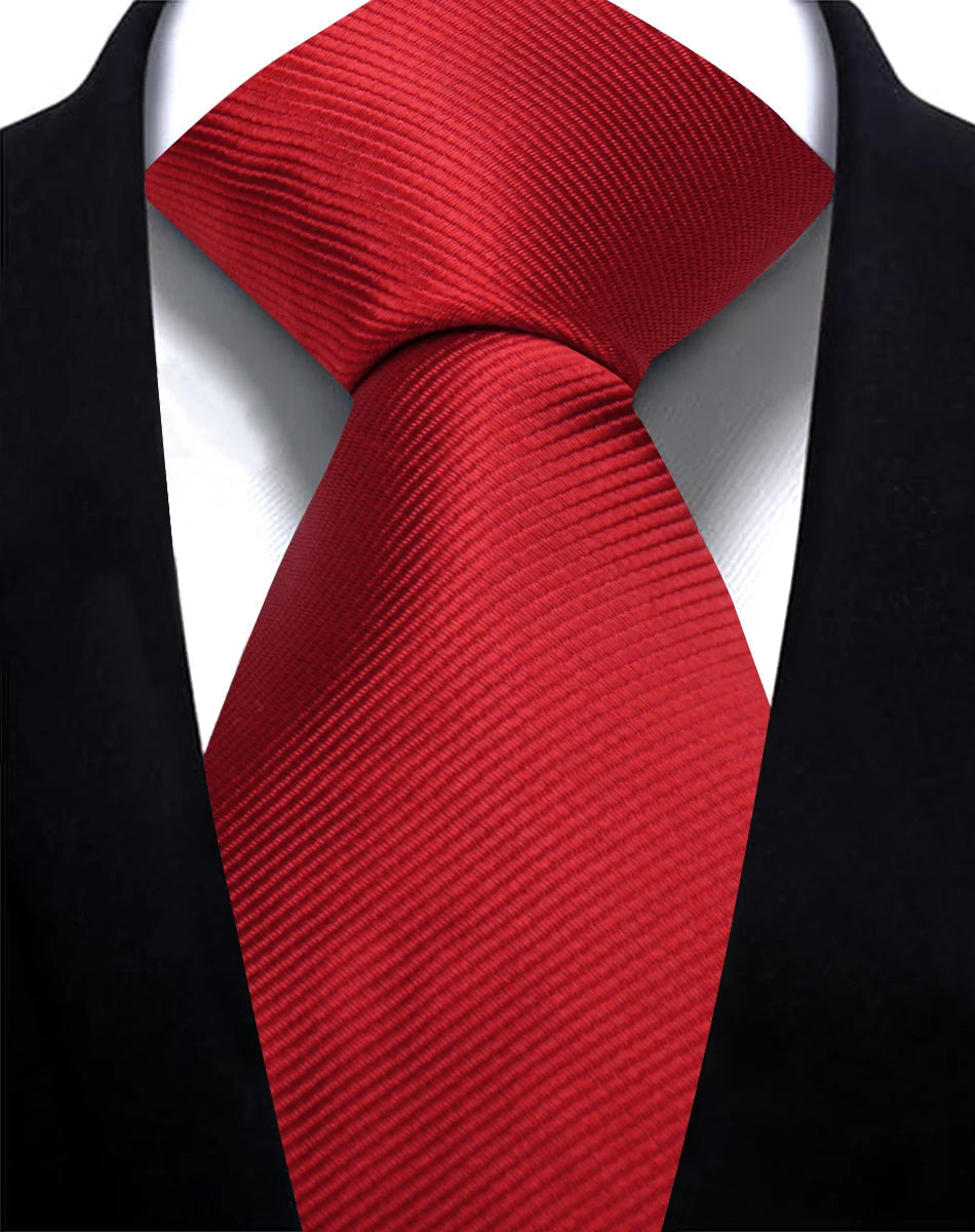 Ties For Men Solid Necktie Wedding Business Ties 7.5cm Slim Coffee Wine Classic Neckties Mens Business Gift Fashion Gravats Good Vibrations