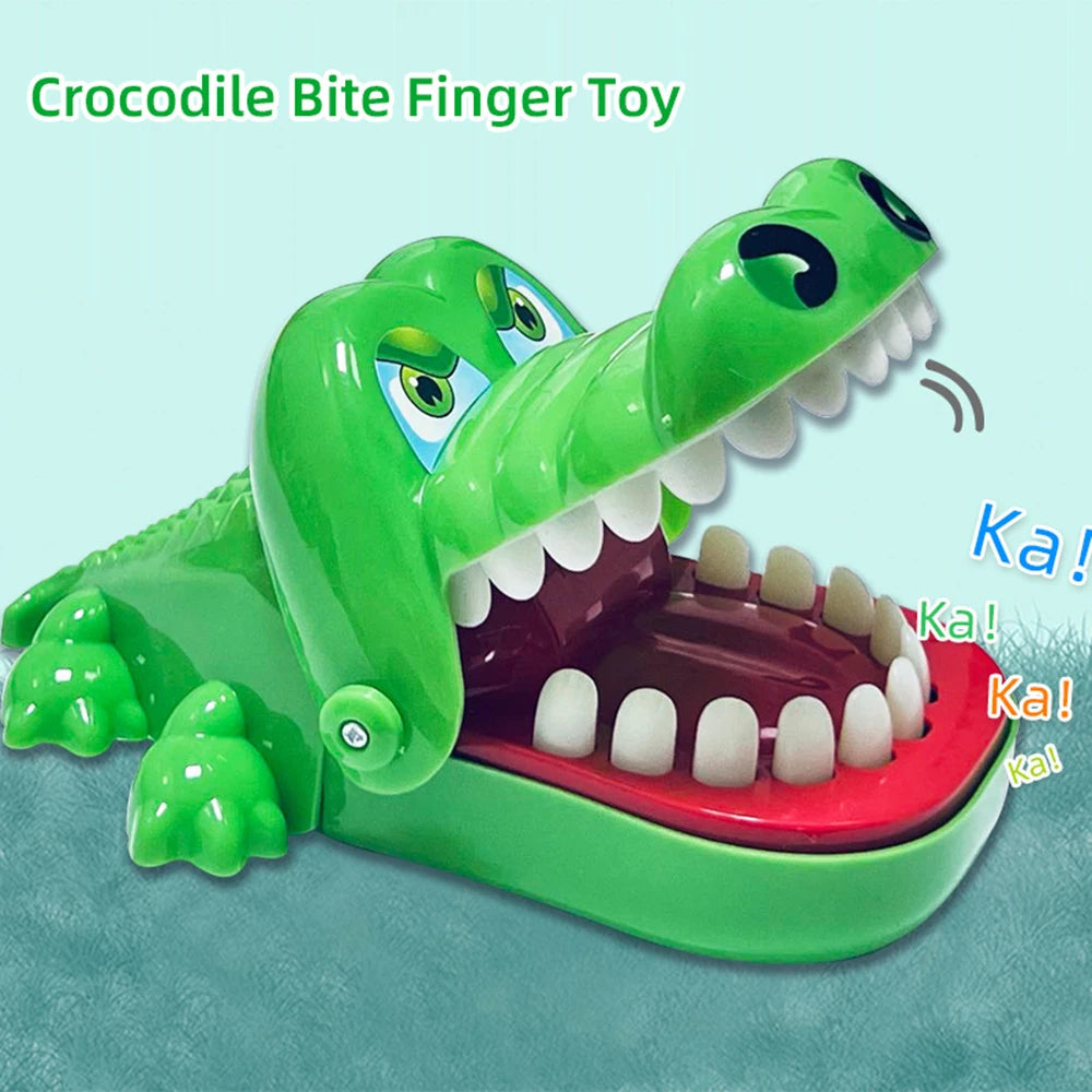 Crocodile Teeth Toys Children's Crocodile Bites Fingers Reaction Training Novelty Children's Lucky Game Trick Decompression Toy Good Vibrations