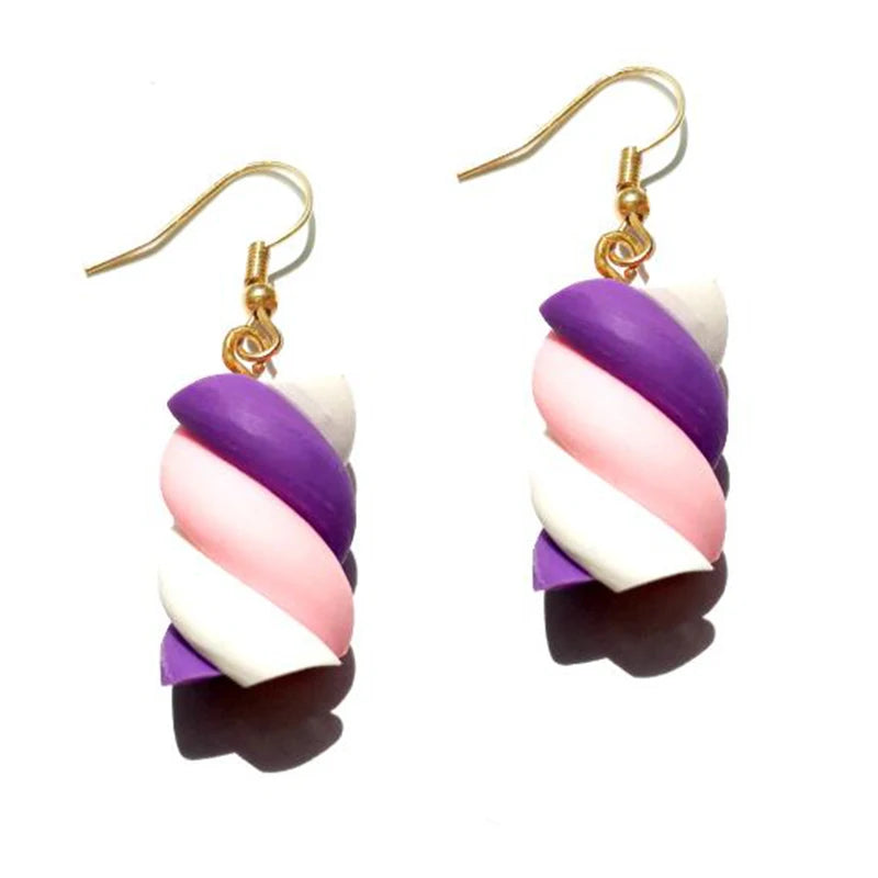 Earrings For Women Girls Cute Foods Hamburg Pizza Chicken Leg Candy Bottle Handmade Candy Kids Funny Resin Good Vibrations Adult Super Store