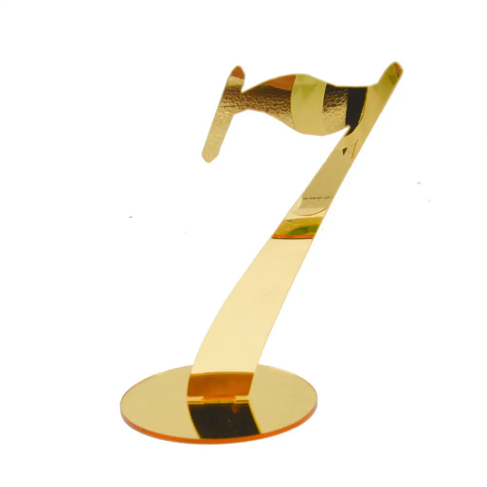 1PC Gold Silver Table Number with Holder Elegant Mirror Table Number Sign Seat Card For Wedding Birthday Party Anniversary Event Good Vibrations