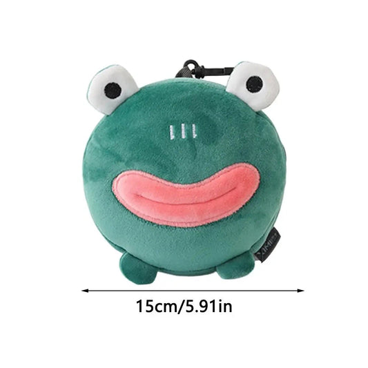 Creative 2 in 1 Eye Mask Neck Pillow Cartoon Soft Travel Eye Cover Airplane Head Pillow for Travel&Office Good Vibrations