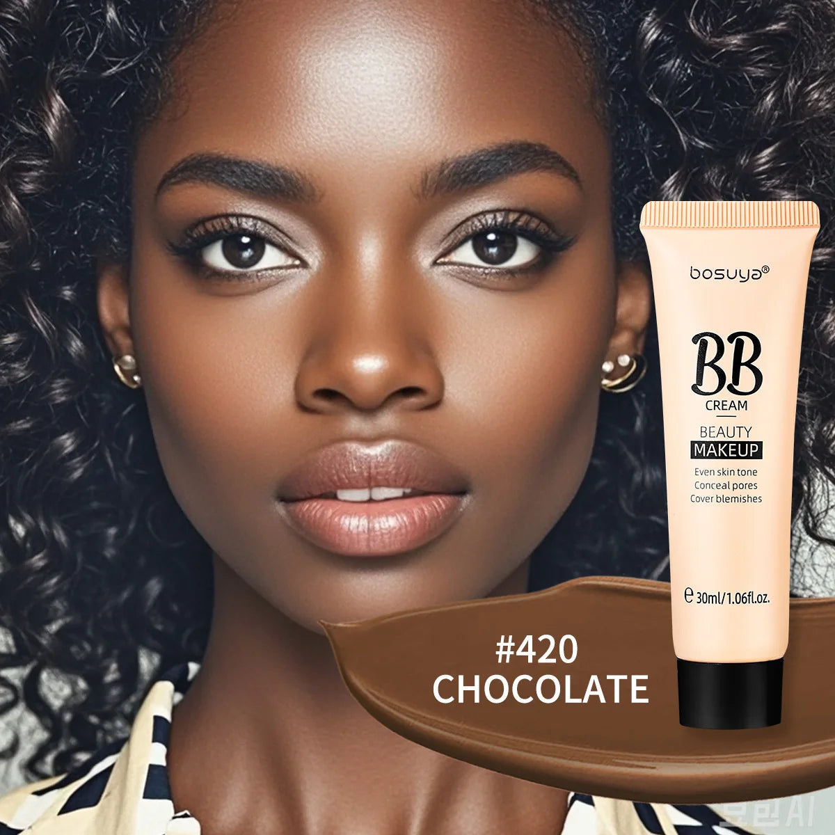 30ml Beauty BB Cream Foundation,Liquid Concealer,Long-Lasting Moisturizing Waterproof,Not Easy to Remove Makeup,Full Coverage Good Vibrations