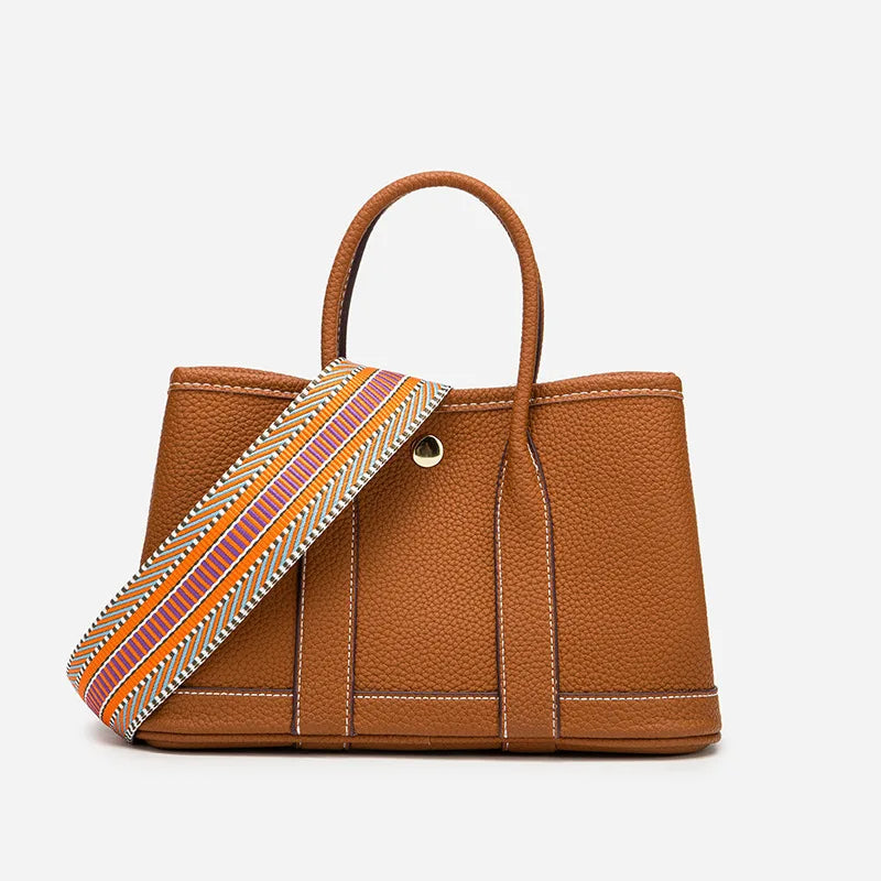 Elegant Ladies Leather Tote Bag Luxury Brand Women's Crossbody Shoulder Bag Fashionable Designer Inspired Handbags Good Vibrations