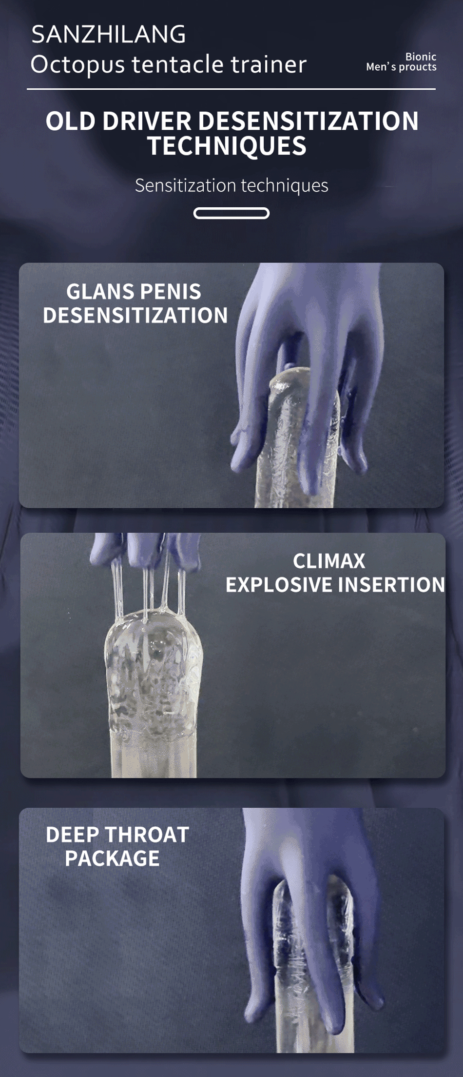 Glans Trainer Penis Delay Trainer G Spot Masturbator Soft Fingertip Prolong Endurance Massage Vibrator Erotic Toys Masturbator