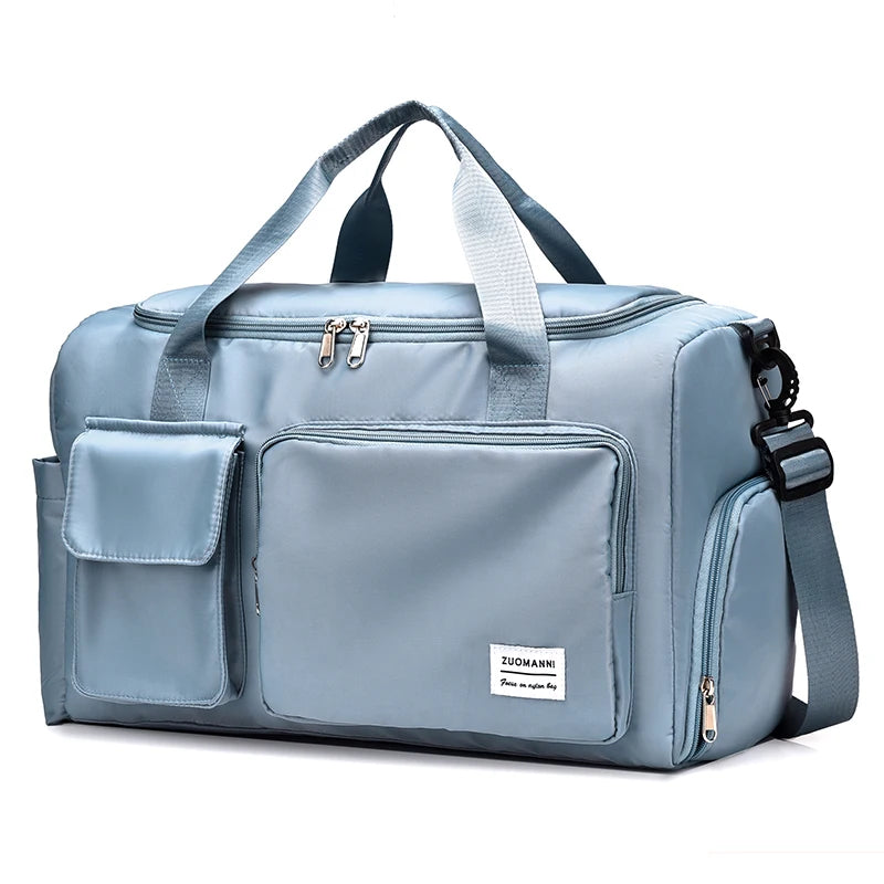 UNIXINU Carry On Travel Bag Large Capacity Weekender Overnight Duffle Bags with Shoe Compartment Sports Fitness Bags for Women Good Vibrations