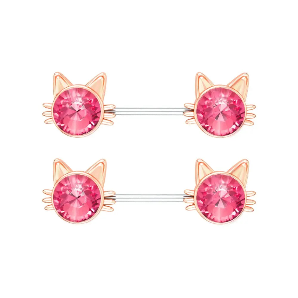 14G Titanium Stainless Butterfly Cat Crystals CZs Shield Barbell Nipple Rings Mixed-Style Heart Flower Dangled Nipple Piercing Good Vibrations Adult Super Store