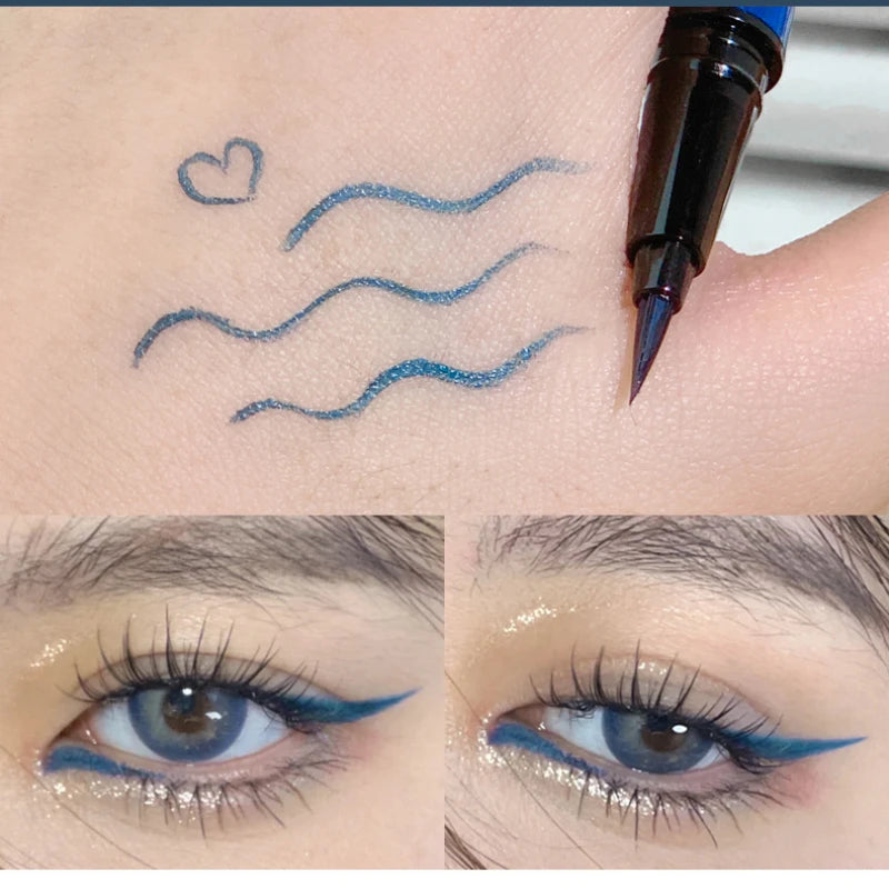 Professional Fast Dry Smooth Waterproof Eyeliner Pencils Eyes Brown Black Color Pigments Liquid Eye Liner Pen Make Up Tools Good Vibrations