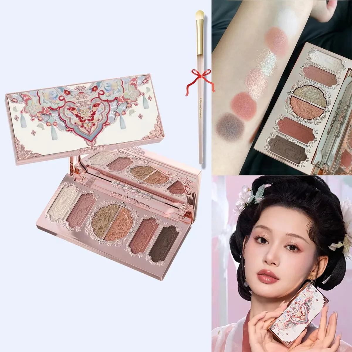 Moonlight Mermaid Gemstone Eyeshadow Palette Highly Pigmented Matte Shimmer Swan Ballet Eye shadow Collection Good Vibrations