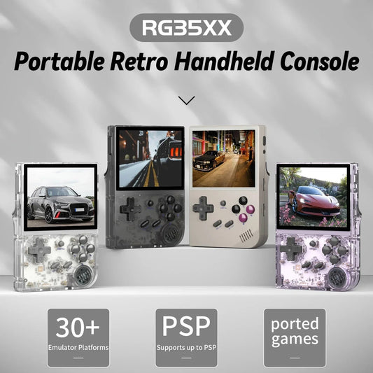 ANBERNIC RG35XX Handheld Game Console H700 Processor 3.5'' IPS Screen Linux System Retro Portable Video Console 2024 New Model Good Vibrations