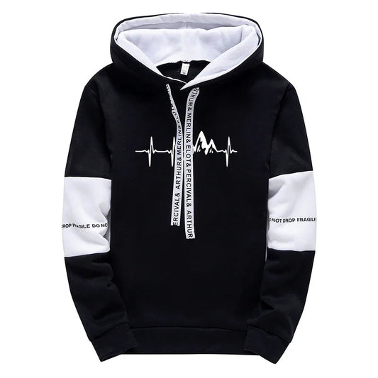 2024 Mens Tracksuit Casual Classic Hooded Sweatshirt Jogging Clothing High Quality Simplicity Versatile Printing Tops Pants Suit Good Vibrations