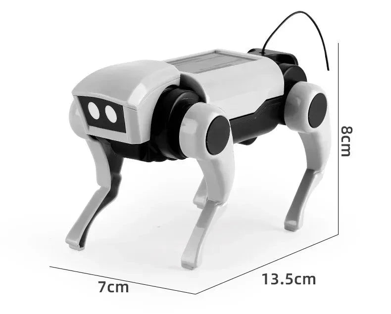 Rc Robot Children's Remote Control Mechanical Dog Toy Science Teaching Diy Assembling Model Electric Set Toys for Boys Kids Gift Good Vibrations