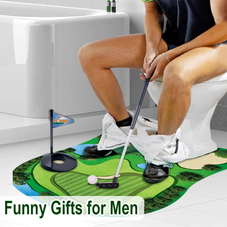 A Set of Five Toilet Golf Balls, A Fun and Leisure Golf Ball Set for The Toilet, Perfect As A Gift for Dad or Boyfriend. Good Vibrations