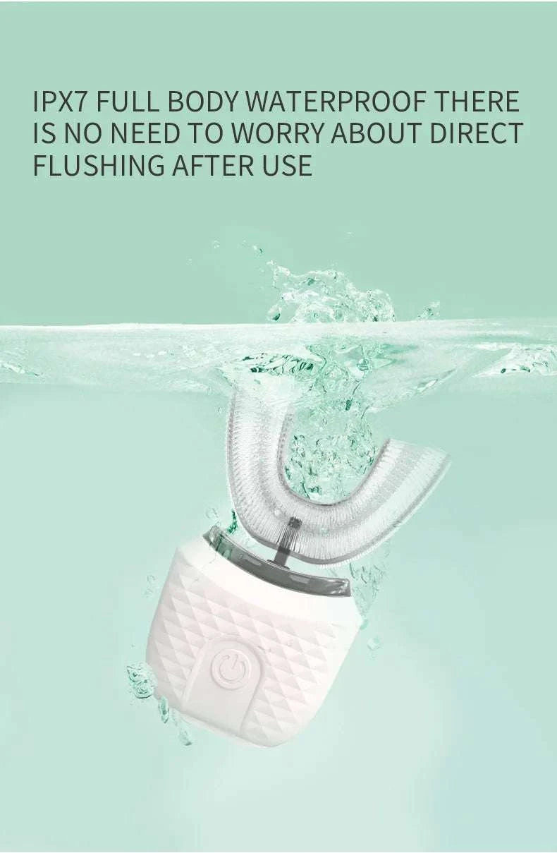 Electric Toothbrush for Adult Automatic USB Charge U-Shaped Toothbrush 360 Degrees Intelligent Rechargeable Toothbrus Good Vibrations