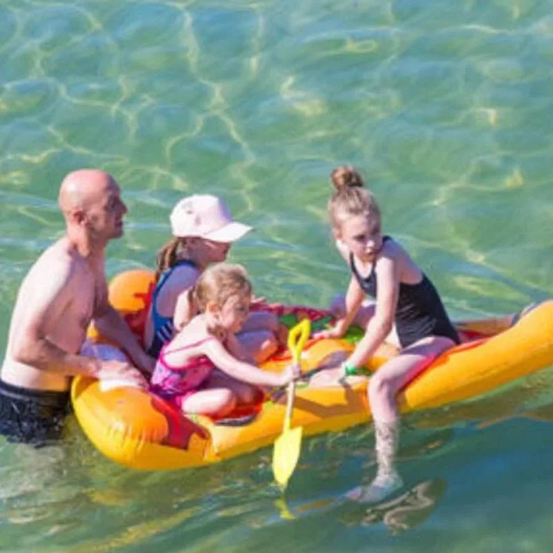 Inflatable pizza float, summer adult water recliner float, colorful entertainment float bed, pool mounted swimming float i Good Vibrations