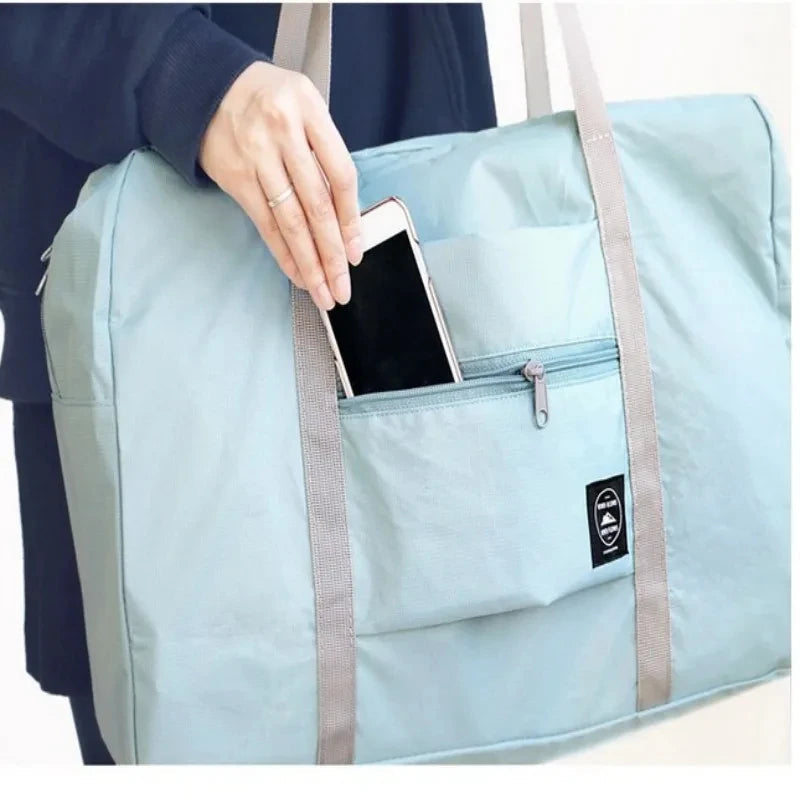 Foldable Travel Duffel Bag for Airlines Carry on Bag for Women and Girls Lightweight Large Capacity Sports Weekend Trip Overnigh Good Vibrations