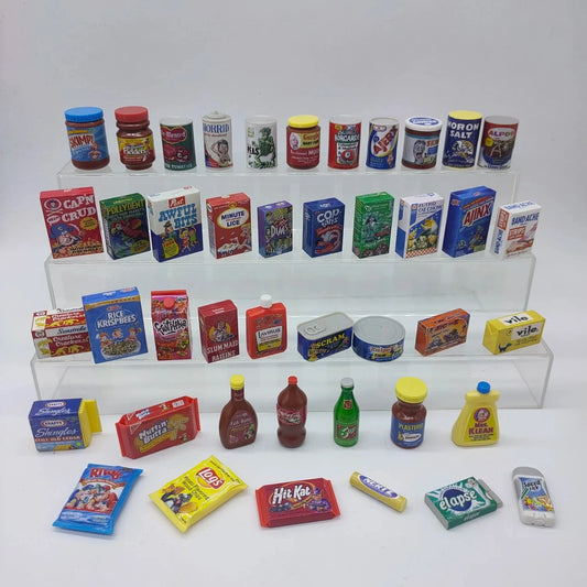 World's Smallest Wacky Packages Minis 3d Puny Products Blind Bag Candy Toy Retro Supermarket Miniature Toy Ornament Kids Gifts Good Vibrations