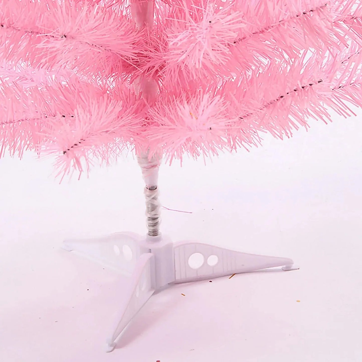 60CM Detachable Christmas Trees Artificial PVC Home Party Garden Decorative Pink Xmas Tree New Year Navidad Decorations Good Vibrations