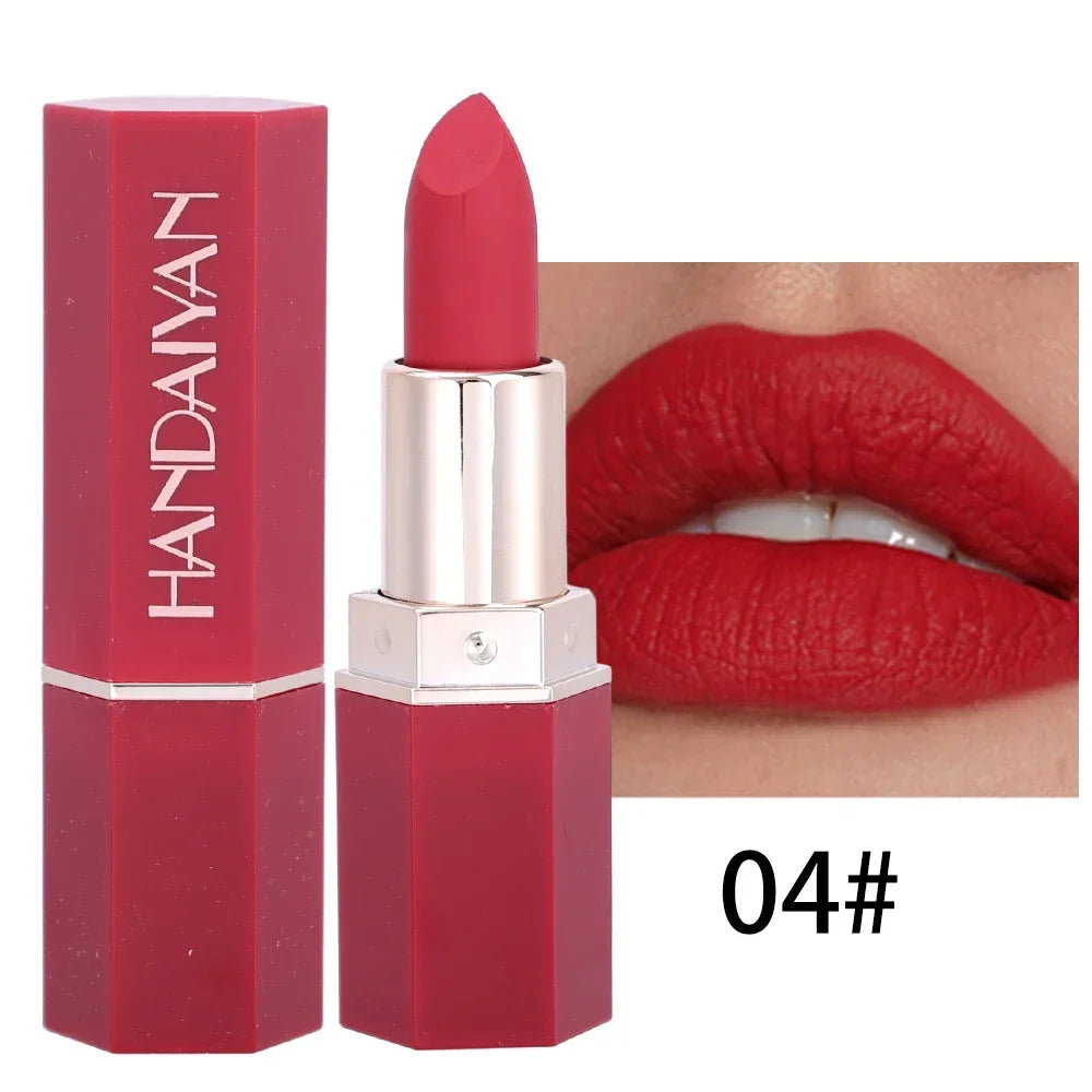 Nude Matte Velvet Lipstick Lip Liner Color Rendering Lasting Non-stick Cup Sexy Lipsticks Waterproof Beauty Lips Makeup Cosmetic Good Vibrations