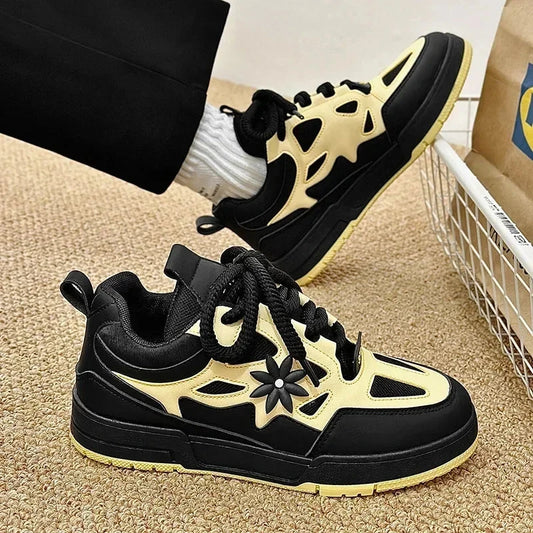 Fashion Mens Shoes Luxury Brand Sneakers Casual Shoes Man Trend Street Skateboard Shoes for Men Training Shoes Men Tenis Good Vibrations