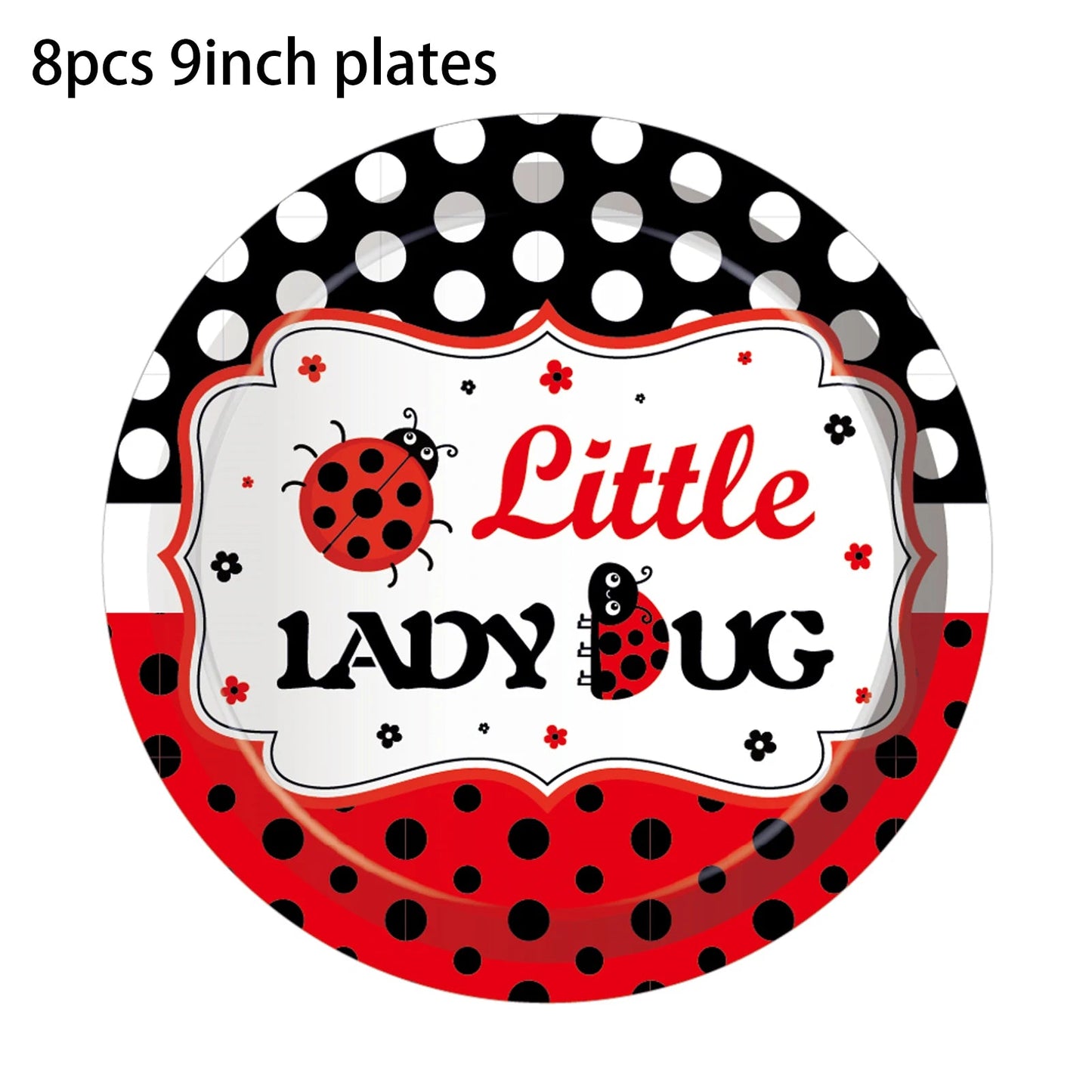 Insect Ladybug Party Disposable Tableware Sets Kids Birthday Plates Cups Napkins For Baby Shower Party Dinnerware Decoration Good Vibrations