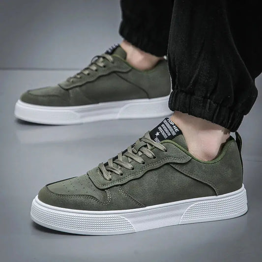 Men's Sneakers Platform Casual Shoes Soft Non Slip Running Shoes Trend Lightweight Flat Shoe Lace-up Shoes for Men Tenis Hombres Good Vibrations