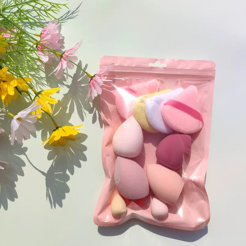 11/12Pcs Cosmetic Puff Makeup Sponge Blender Beauty Egg Foundation Sponges Powder Puff Women Make Up Accessories Beauty Tools Good Vibrations