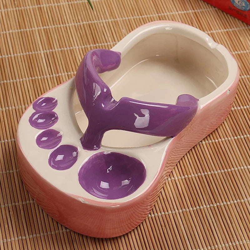 Lovely Flip Flops Ketchup Soy Sauce Dipper Portable Ceramic Salad Saucer Dipping Bowl Cute Mini Snacks Plate Seasoning Container Good Vibrations