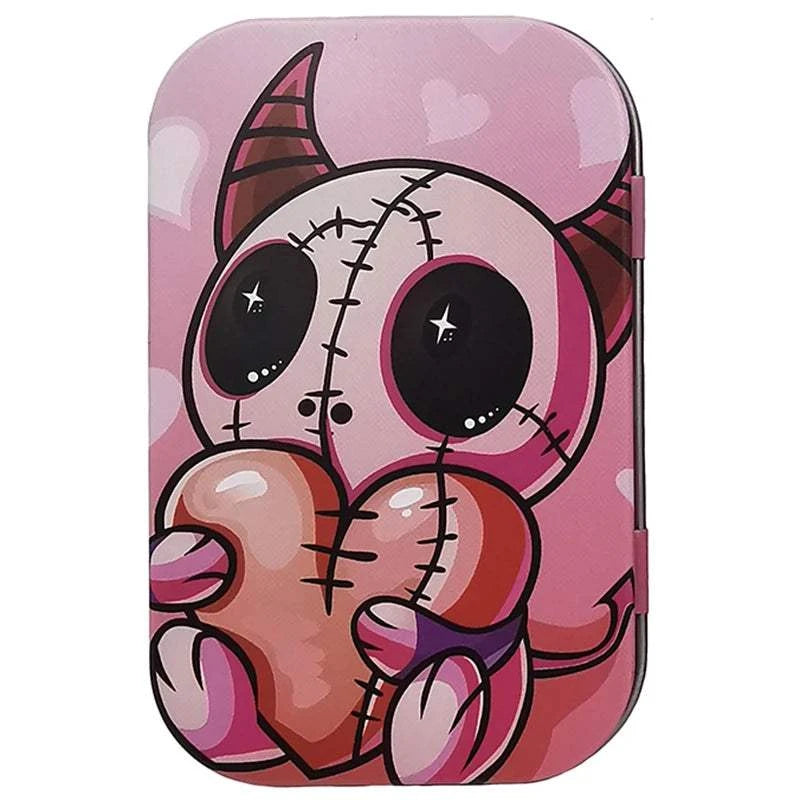 Tinplate Cigarette Case Tobacco Storage Box Flip Cap Humidor Rolling Paper Box Jewelry Candy Coin Key Fishing Organizer Sealed Good Vibrations Adult Super Store
