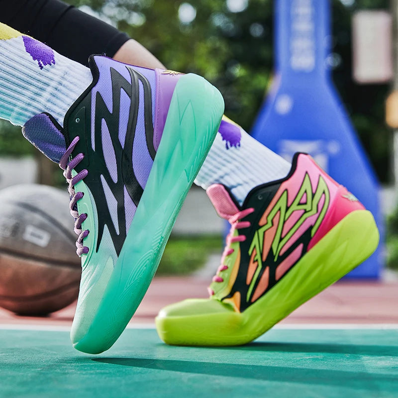 Men Sneakers Luxury Fashion Male Basketball Shoe Train Sports Colorful Non-Slip Zapatillas De Hombres High Quality Tennis Shoes Good Vibrations