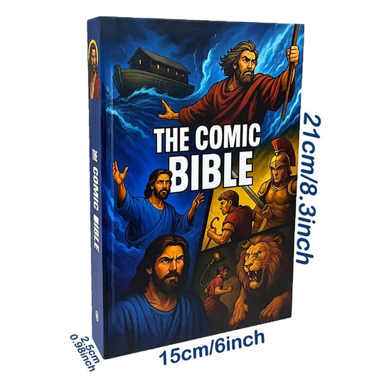 The Comic Bible for All Ages, New Full-Color Illustrated Bible Comic Book, from Genesis to Revelation with Complete, Christian G Good Vibrations