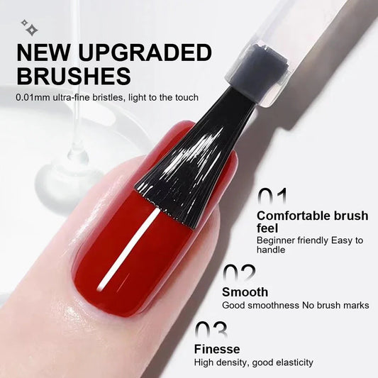 LIMEGIRL 8ml Soak Off Matte Top Base Coat for Nails UV Gel Polish Semi Permanent Functional Manicure Top Base Coat Varnish Good Vibrations