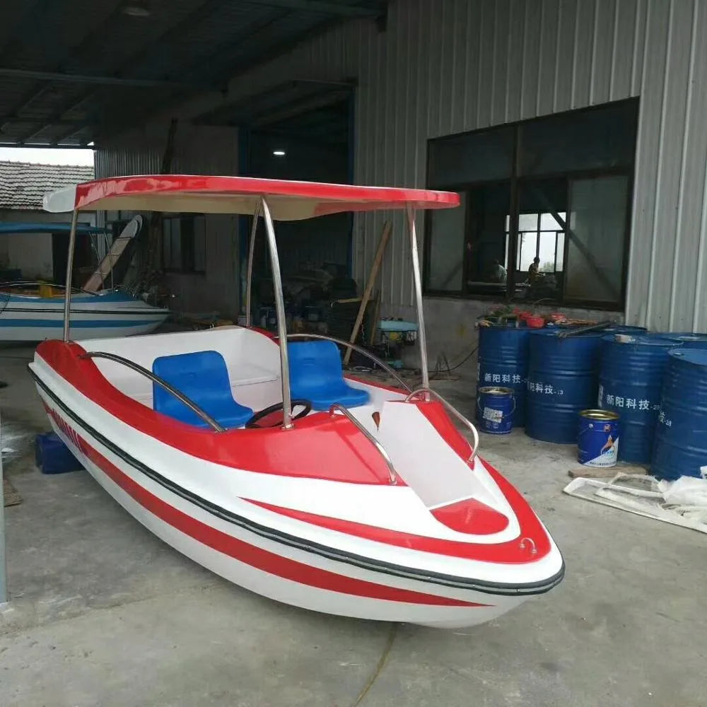 Water equipment for a 4-person electric fiberglass jet boat Good Vibrations