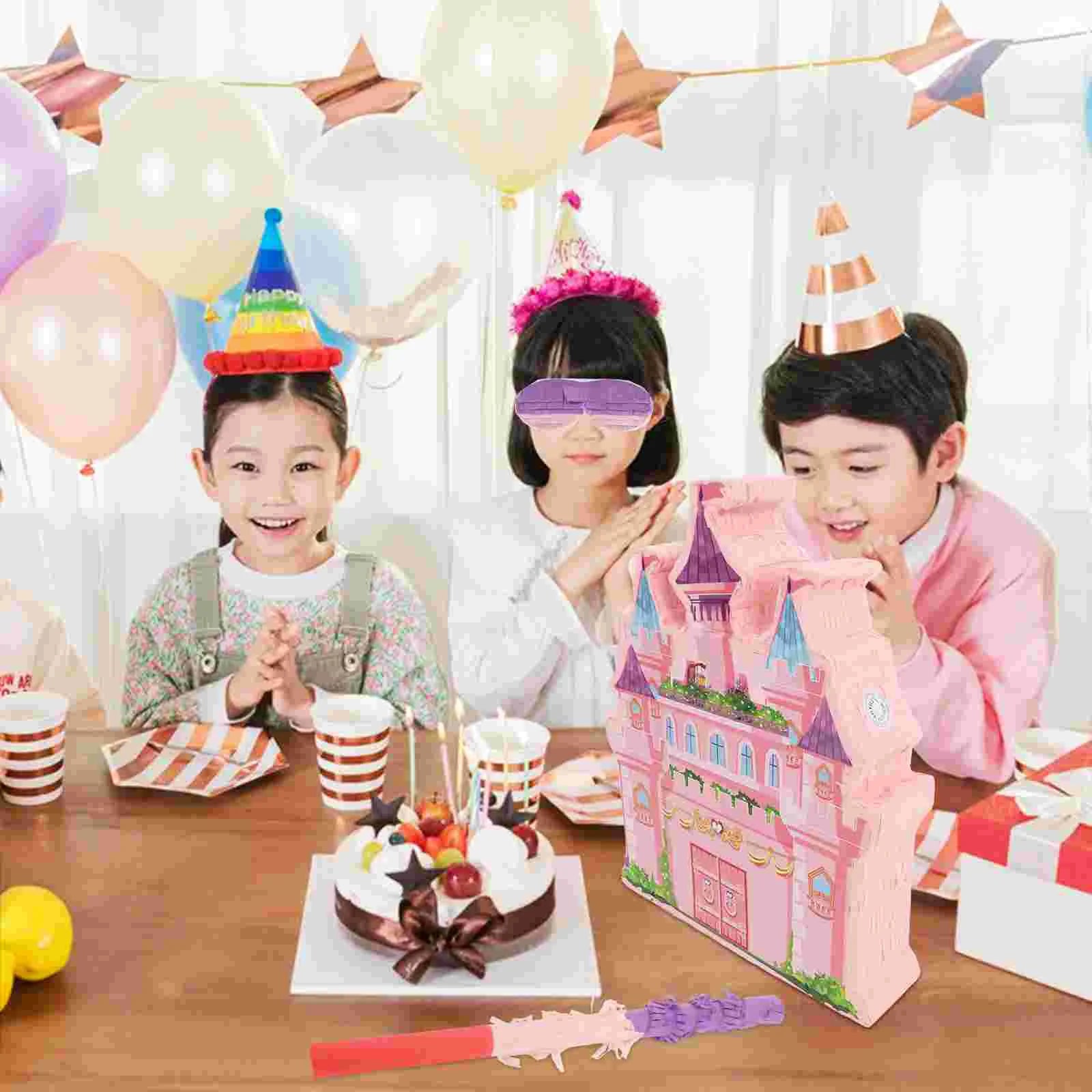 1 Set Castle Pinata For Birthday Parties Princess Theme Hanging Candy Holder Party Games Decoration Princess Birthday Decoration Good Vibrations