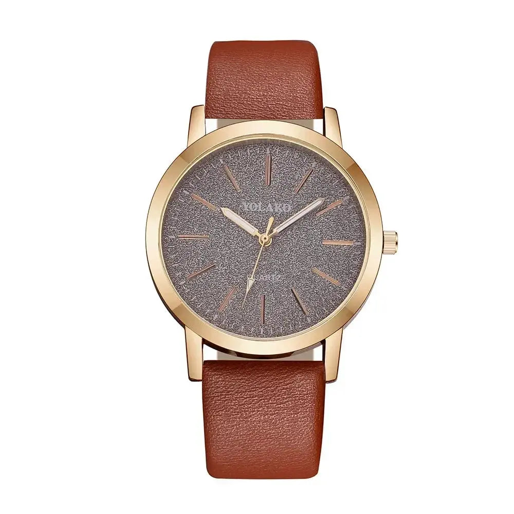 Women Watches Brand Luxury Fashion Ladies Watch Leather Watch Women Female Quartz Wristwatches Montre Femme Reloj Mujer Good Vibrations