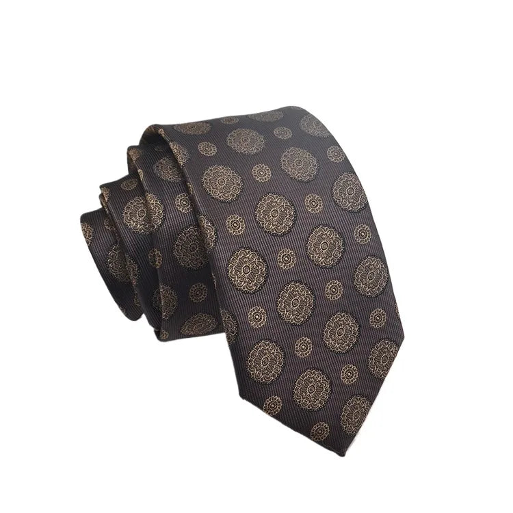 35 Styles Men's Silk Ties Jacquard Dot Floral 8cm Necktie Accessories Daily Wear Shirt Suit Cravat Wedding Party Gifts Neck Tie Good Vibrations