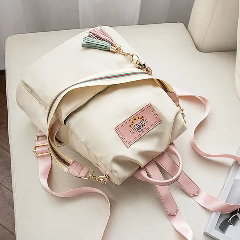 New High Quality Women's Shoulder Bag Large Capacity Oxford Cloth Bags Ladies Backpack Woman Color Tote Women Shoulder Backpacks Good Vibrations Adult Super Store