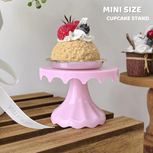 1Pc 4.7Inch Plastic Dessert Table Display Set, Cake Stands, Cupcake Holder, Serving Trays, Versatile Design for Birthday Parties Good Vibrations