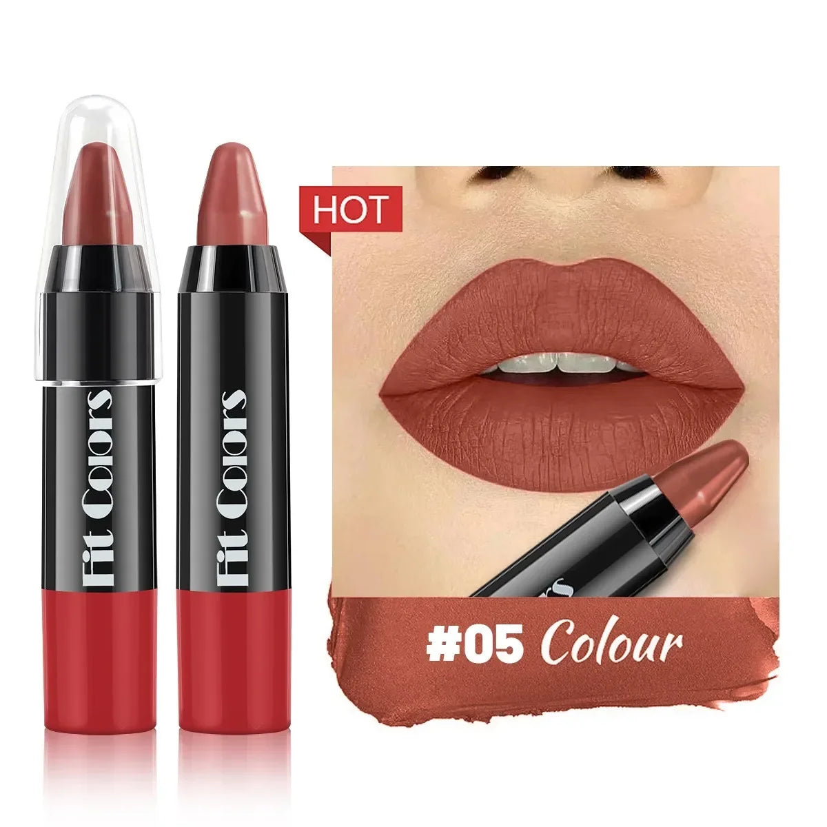 1PC Matte Lip Liner Pencil Lip Outline Contouring Lasting Waterproof Lipstick Crayon Pigments Moisturizing Lip Balm Cosmetics Good Vibrations