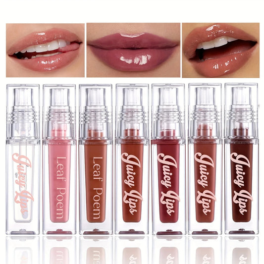 Hydrating Crystal Lip Oil - Plumping & Moisturizing Gloss with Tinted Shades for All Skin Types Good Vibrations