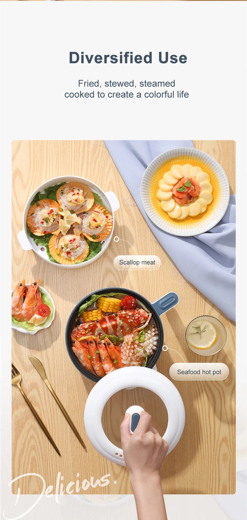 1.7L Electric Rice Cooker Single Double Layer 220V Multi Cooker Non-Stick Smart Mechanical MultiCooker Steamed Rice Pot For Home Good Vibrations Adult Super Store