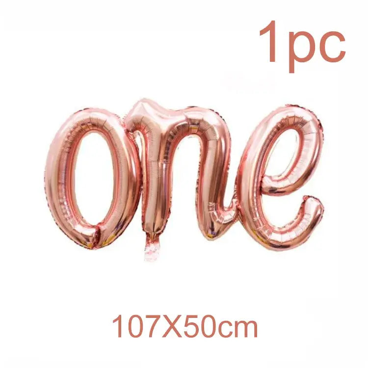 One Year Old Birthday Party Decor Pink Crown Hat Rose Princess Theme Parti Supplies Happy 1st Girls Favor Birthday Party Decor Good Vibrations