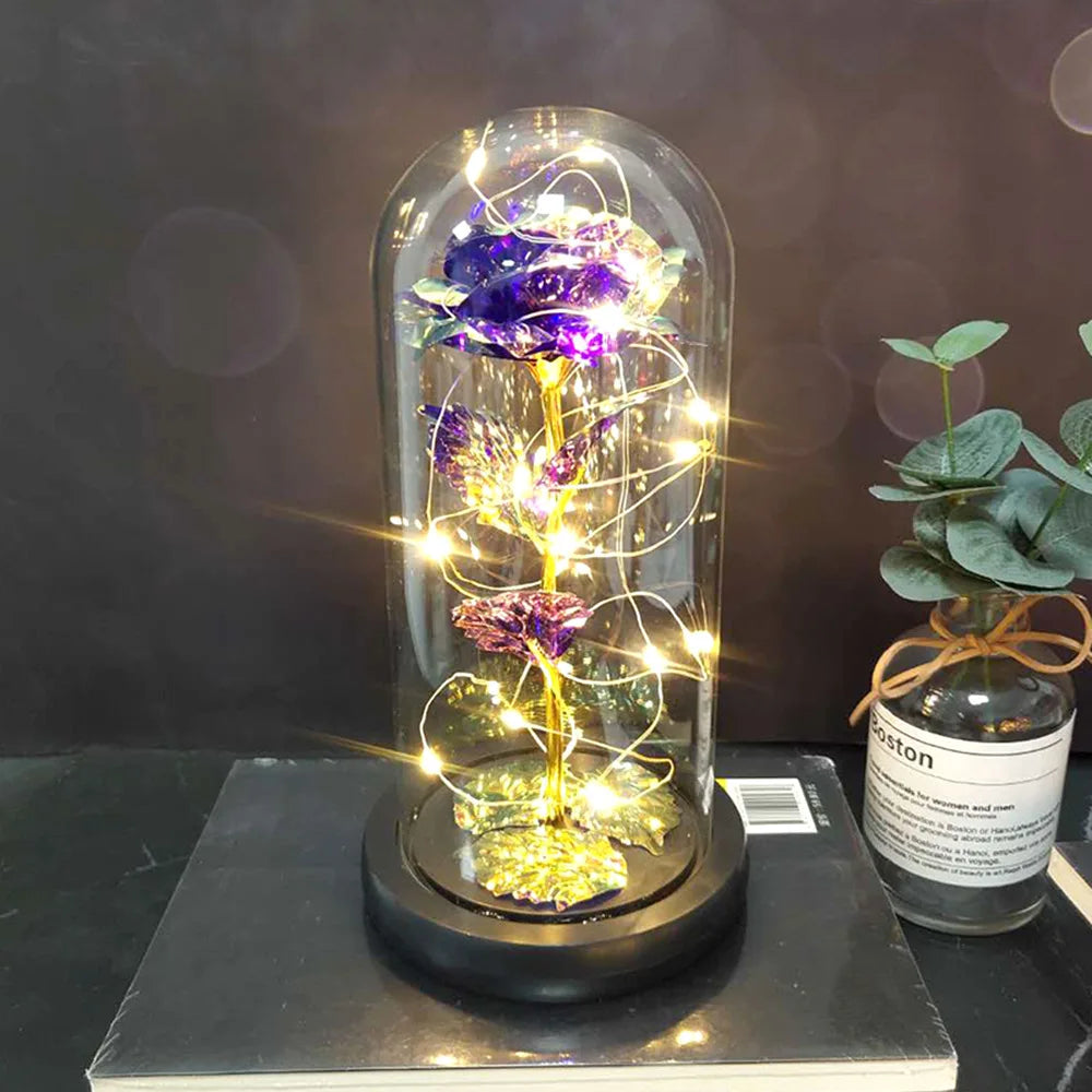 Valentine's Day Gift for Girlfriend Eternal Rose LED Light Flower Luminous Decoration Wedding Decor Creative Mother's Gifts Good Vibrations Adult Super Store