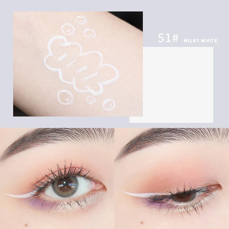 Professional Fast Dry Smooth Waterproof Eyeliner Pencils Eyes Brown Black Color Pigments Liquid Eye Liner Pen Make Up Tools Good Vibrations
