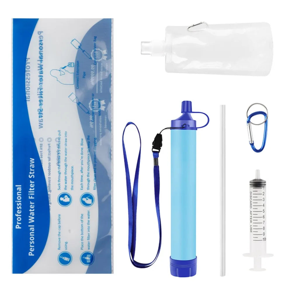 Mini Mini Water Filter Straw Straw Purifier Purification Water Filter Direct Drinking Survival Drinking Water Filtering Straw Good Vibrations